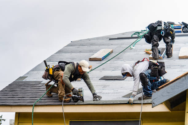 Professional Flat Roof Repair technician working in La Conner, WA